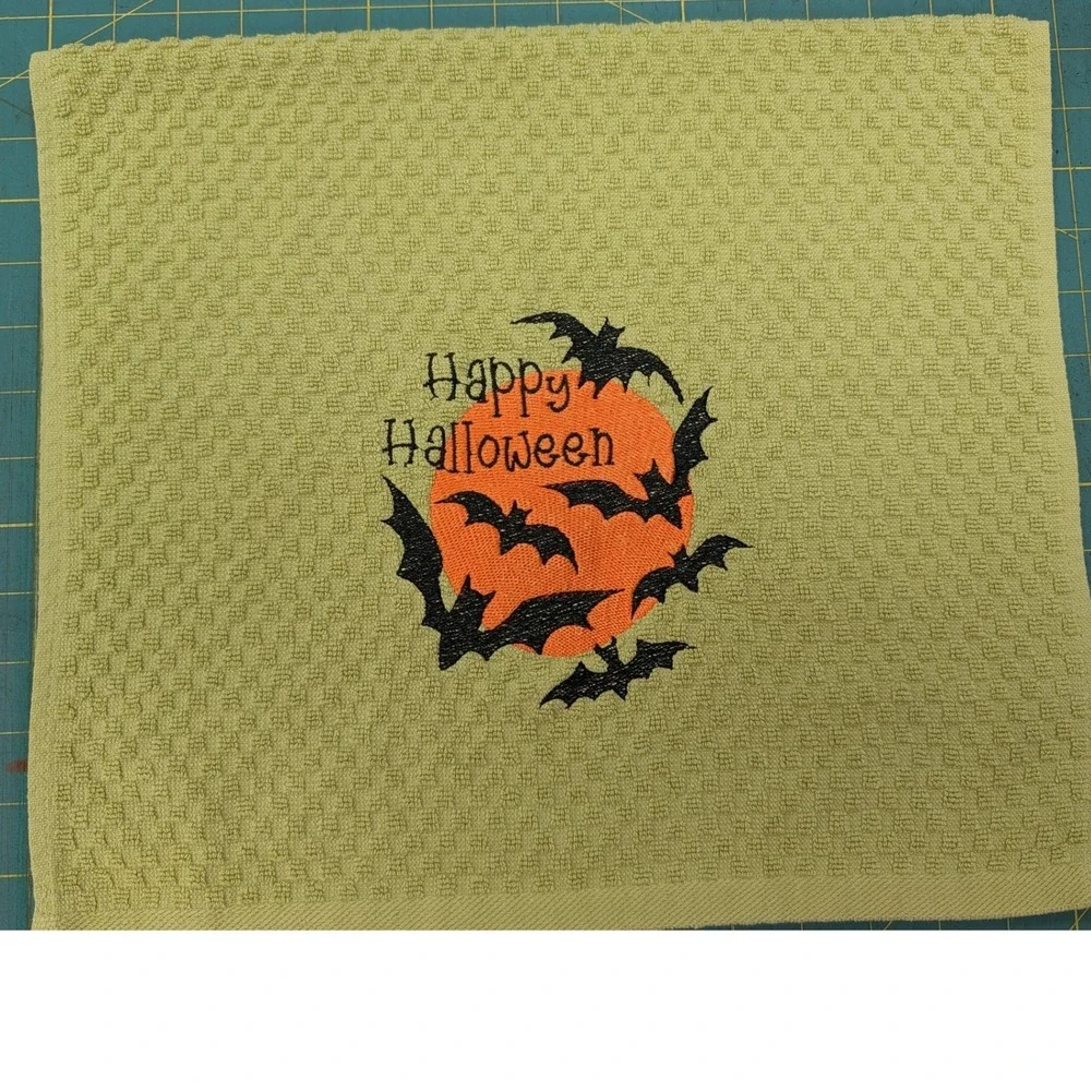 Happy Halloween Kitchen Bath Bar Tea Hand Towel, Great Gift!